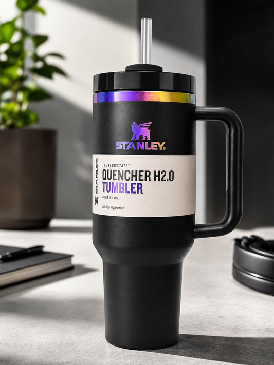 Stanley Quencher H2.0 FlowState Tumbler 40 oz – Black