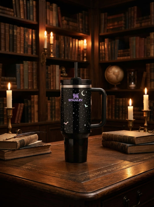 Stanley Quencher H2.0 FlowState™ Tumbler 40 oz – SpellCast Black | Limited Edition Halloween